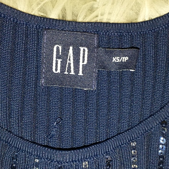 Navy, Beaded Tank top - Picture 2 of 4